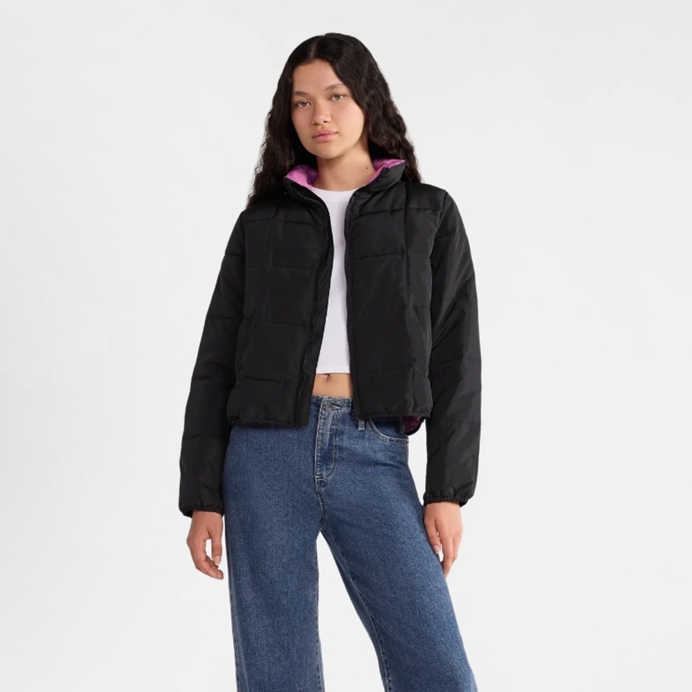 Women's NB Packable Black Puffer Coat • sold out online